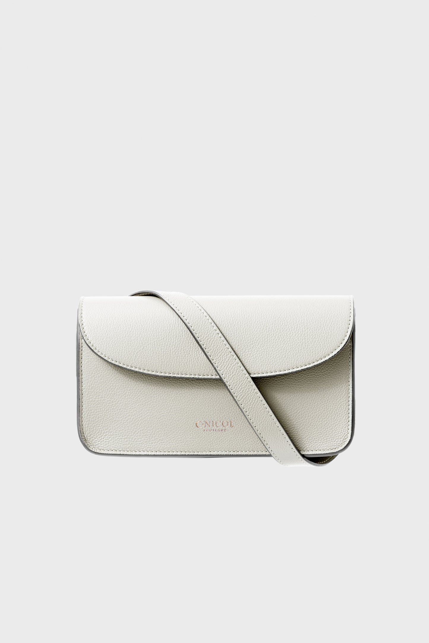 CNicol White Leather Kate Bag