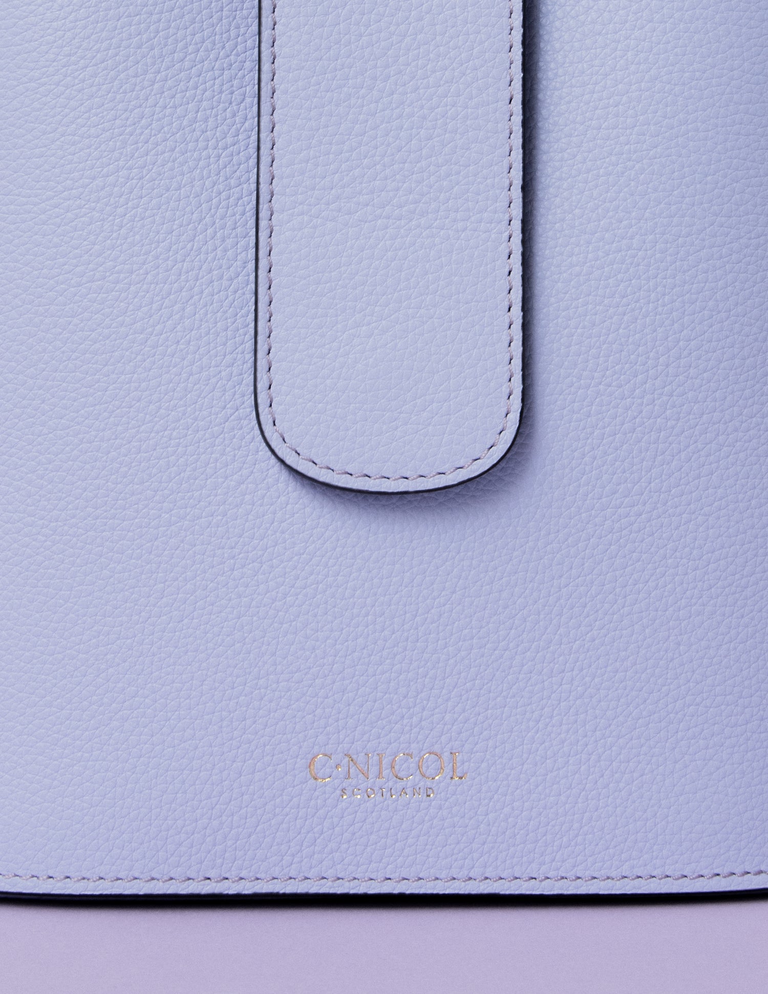 CNicol Lilac Leather Holly Bag Closeup 