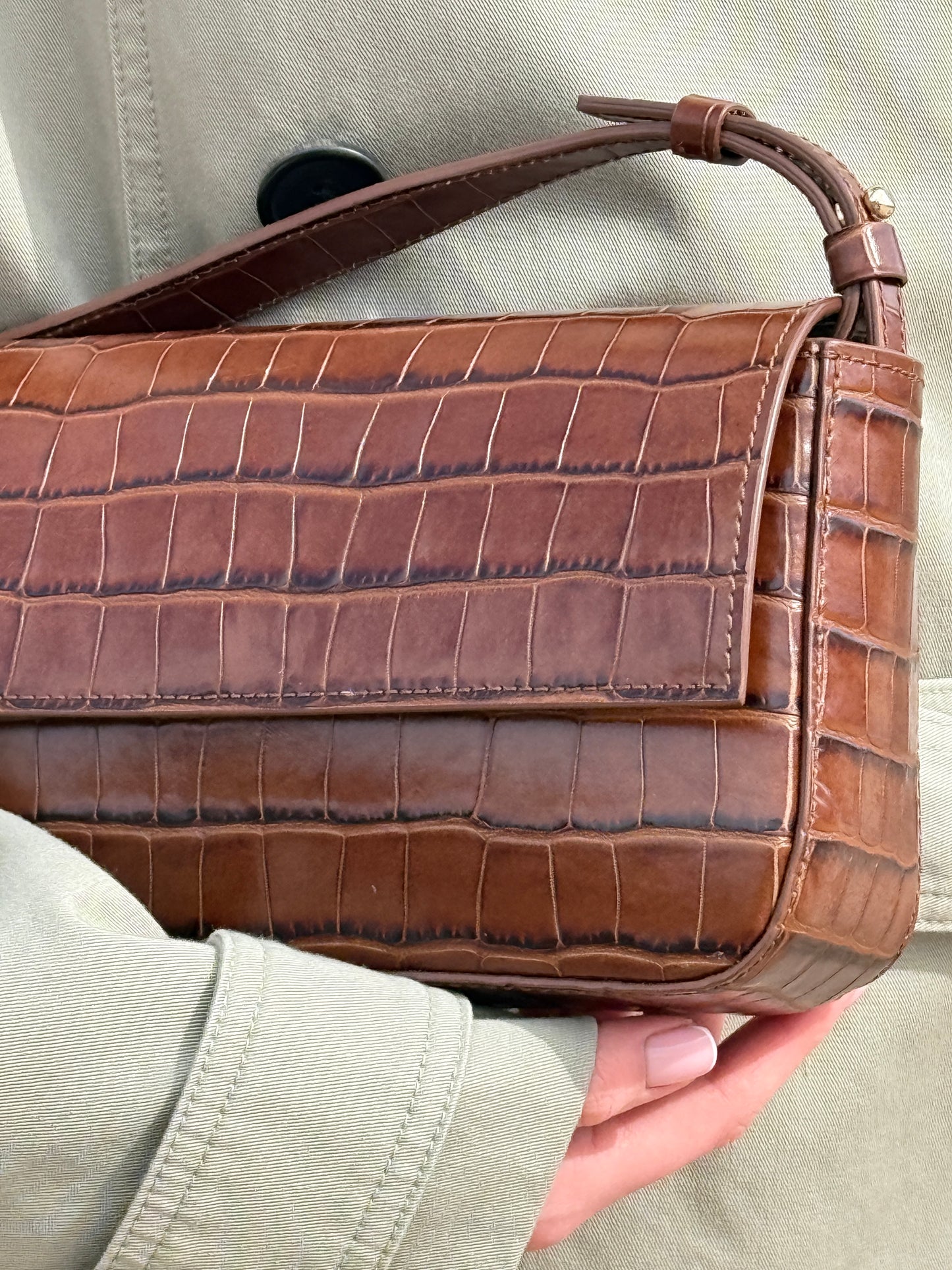 Kate 2.0 - hazelnut croco