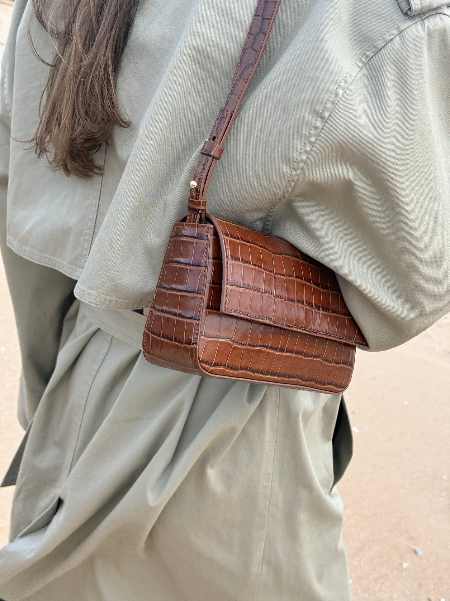 Kate 2.0 - hazelnut croco